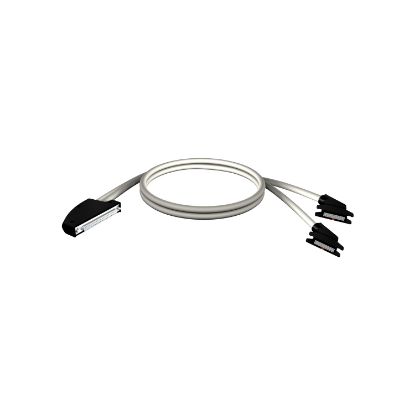 Picture of preformed cordset, Modicon M340, 40 way terminal, 2 x HE10 connector, 2m