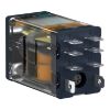 Picture of plug-in relay, Harmony electromechanical relays, 15A, 2CO, with LED, lockable test button, 48V DC