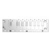 Picture of backplane rack, Modicon X80, 6 slots, redundant Ethernet backplane