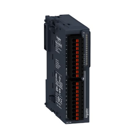 Picture of Modicon TM3, Discrete output module, 16 relay outputs (spring) 24 VDC