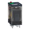 Picture of plug-in relay, Harmony electromechanical relays, 15A, 2CO, with LED, lockable test button, 120V AC