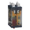 Picture of plug-in relay, Harmony electromechanical relays, 15A, 2CO, with LED, lockable test button, 120V AC