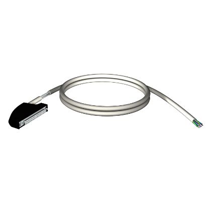 Picture of shielded cord set, Modicon X80, 40-way terminal, one end flying leads, 5m
