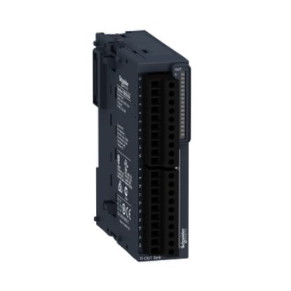 Picture of Modicon TM3, Discrete output module, 16 outputs transistor NPN (screw)