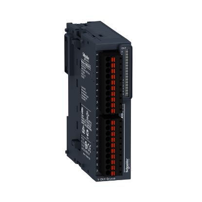 Picture of Modicon TM3, Discrete output module, 16 outputs transistor PNP (spring)