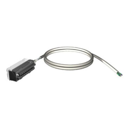Picture of cord set, Modicon M340, 20-way terminal, one end flying leads, 5m