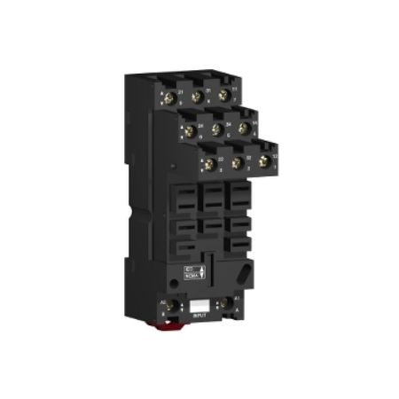 Picture of socket, Harmony Electromechanical Relays, for RUMF2 RUMF3 relays, 12A, screw connec to rs, separate contact