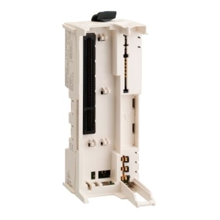 Picture of bus base, Modicon TM5, for field bus interface module and interface power, 24V DC, white
