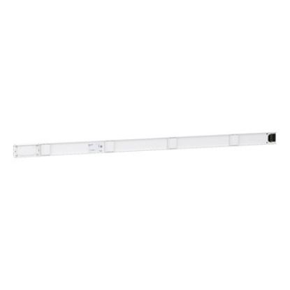 Picture of Straight distribution length, Canalis KN, additional, aluminium, 40/63A, 3L+N+PE, fixed length 2m, 4 outlets, RAL9001