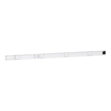 Picture of Straight distribution length, Canalis KN, additional, aluminium, 40/63A, 3L+N+PE, fixed length 2m, 4 outlets, RAL9001