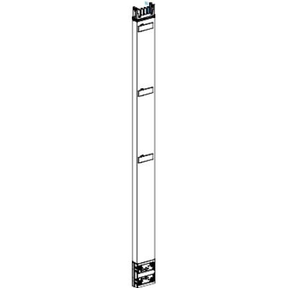 Picture of Vertical distribution length, Canalis KSA400, aluminium, 400A, fixed length 2m, 3 outlets, 3L+N+PE, white RAL9001