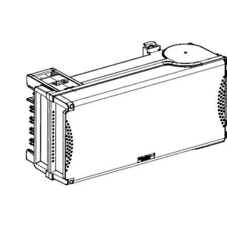 Picture of Empty tap off unit, Canalis KS, with isolator, polarity 3L+N+PE, 100A, IP55, RAL9001