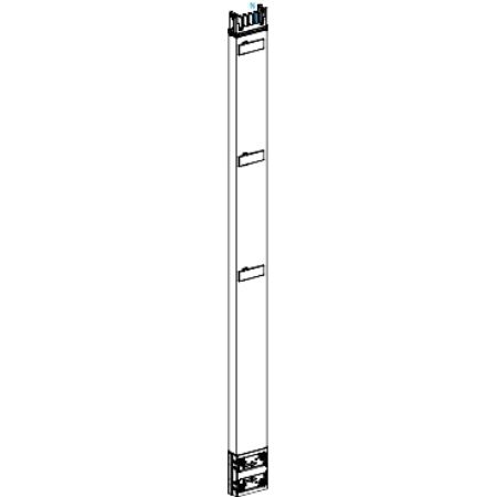 Picture of Vertical distribution length, Canalis KSA100, aluminium, 100A, fixed length 2m, 3 outlets, 3L+N+PE, white RAL9001