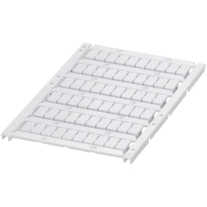Picture of Marking card, Linergy TR, with 6 strips, 6mm, unprinted, 60 characters, white, Set of 10