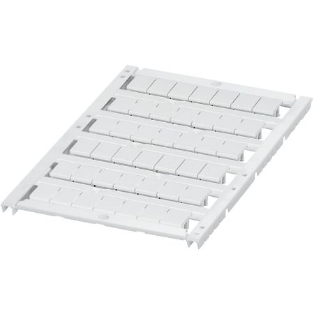 Picture of Marking card, Linergy TR, with 6 strips, 8mm, unprinted, 42 characters, white, Set of 10
