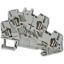 Picture of Terminal block, Linergy TR, spring type, feed through, 2 level, 4 points, 2.5mm², grey, set of 50