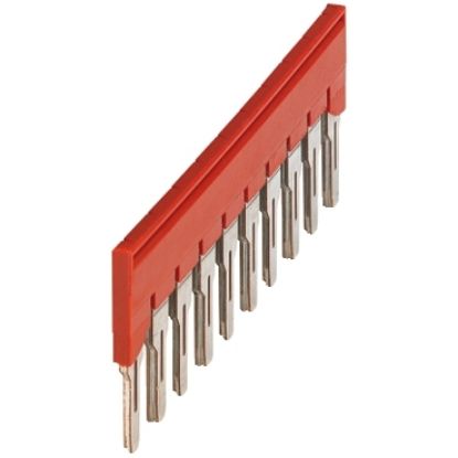 Picture of Linergy, Plug-in bridge, Linergy TR, 10 points for 6mm² terminal blocks, red, 10 way, set of 10
