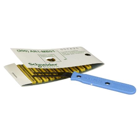 Picture of Linergy TR Cable ends, Marker, yellow, clipin type, character A to Z, set of 200