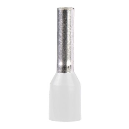 Picture of Cable ends, Linergy TR cable ends, single conductor, white, 0.5mm², for insulated cable, medium size, 10 sets of 100