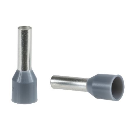 Picture of Cable ends, Linergy TR cable ends, single conductor, grey, 0.75mm², for insulated cable, 10 sets of 100