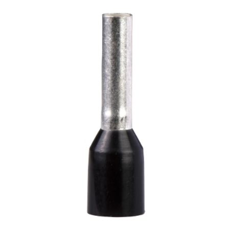 Picture of Cable ends, Linergy TR cable ends, single conductor, black, 1.5mm², for insulated cable, medium size, 10 sets of 100