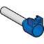 Picture of Cable end, Linergy TR cable ends, single conductor, blue, 16mm², for insulated cable, medium size, 10 sets of 100