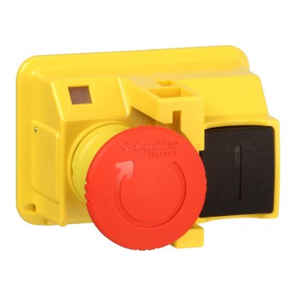 Picture of Emergency stop pushbutton,TeSys Deca Fram 2,turn to release,for GV2M*01 enclosures