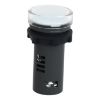 Picture of Monolithic pilot light, Easy Harmony XA2, plastic, white, 22mm, integral LED, screw clamp terminals, 24V AC DC