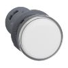 Picture of Monolithic pilot light, Easy Harmony XA2, plastic, white, 22mm, integral LED, screw clamp terminals, 220…230V AC, anti interference