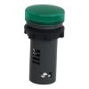 Picture of Monolithic pilot light, Easy Harmony XA2, plastic, green, 22mm, integral LED, screw clamp terminals, 24V AC DC