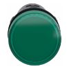 Picture of Monolithic pilot light, Easy Harmony XA2, plastic, green, 22mm, integral LED, screw clamp terminals, 24V AC DC