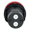 Picture of Monolithic pilot light, Easy Harmony XA2, plastic, red, 22mm, integral LED, screw clamp terminals, 24V AC DC