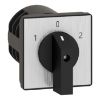 Picture of Complete cam switch, Harmony K1, K2, cam changeover switch, front mounting, plastic, 4 poles, position 0, 60degrees, 63A, 64x64mm, marked 1 0 2