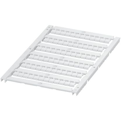 Picture of Marking card, Linergy TR, flat, 5mm, unprinted with 6 strips, 72 characters, White, set of 10