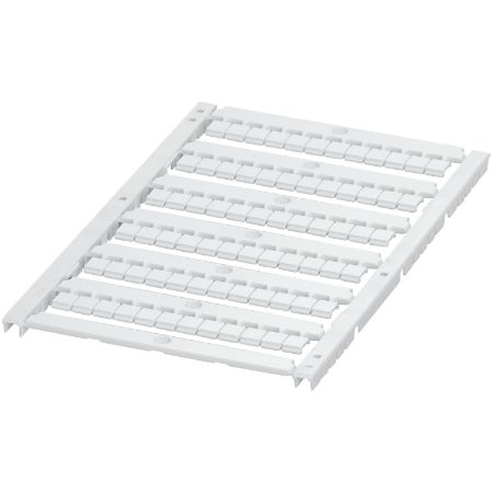 Picture of Marking card, Linergy TR, flat, 5mm, unprinted with 6 strips, 72 characters, White, set of 10