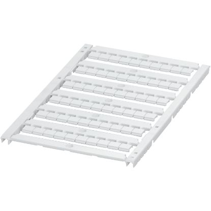 Picture of Marking card, Linergy TR, flat, 6mm, unprinted with 6 strips, 60 characters, White, set of 10
