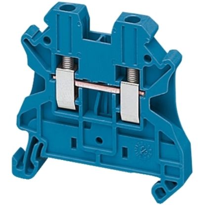 Picture of Terminal block, Linergy TR, blue, 2.5mm2, passthrough, 2 points, set of 10