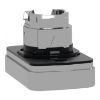 Picture of Head for illuminated double headed push button, Harmony XB4, white flush black flush push button 22mm unmarked