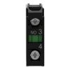 Picture of Harmony XB4, Single contact block,Harmony XB4, silver alloy, screw clamp terminal, 1NO