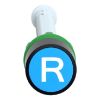 Picture of Pushs button reset for 17...120mm actuation distance, Harmony XB5, plastic, flush, blue, 22mm, marked R