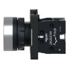 Picture of Complete push button, Easy Harmony XA2, plastic, flush, black, 22mm, spring return, marked UP ARROW, 1NO