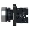 Picture of Complete push button, Easy Harmony XA2, plastic, flush, white, 22mm, spring return, marked UP ARROW, 1NO