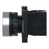 Picture of Complete push button, Easy Harmony XA2, plastic, flush, red, 22mm, spring return, marked O, 1NC