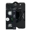 Picture of Complete push button, Easy Harmony XA2, plastic, flush, yellow, 22mm, spring return, unmarked, 1NO