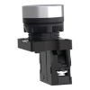 Picture of Complete push button, Easy Harmony XA2, plastic, flush, blue, 22mm, spring return, unmarked, 1NO
