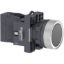 Picture of Complete push button, Easy Harmony XA2, plastic, flush, black, 22mm, push push, unmarked, 1NO