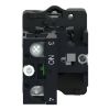 Picture of Complete push button, Easy Harmony XA2, plastic, flush, yellow, 22mm, push push, unmarked, 1NO