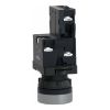 Picture of Complete illuminated push button, Easy Harmony XA2, plastic, flush, red, 22mm, spring return, 24V AC DC, 1NO
