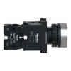Picture of Complete illuminated push button, Easy Harmony XA2, plastic, flush, red, 22mm, spring return, 220V AC, 1NC