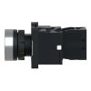 Picture of Complete illuminated push button, Easy Harmony XA2, plastic, flush, red, 22mm, spring return, 220V AC, 1NC
